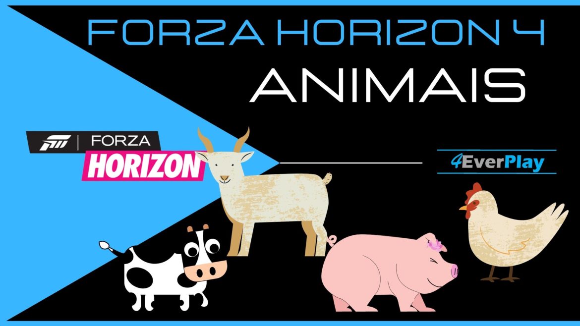 ANIMAIS ENCONTRADOS NO FORZA HORIZON 4