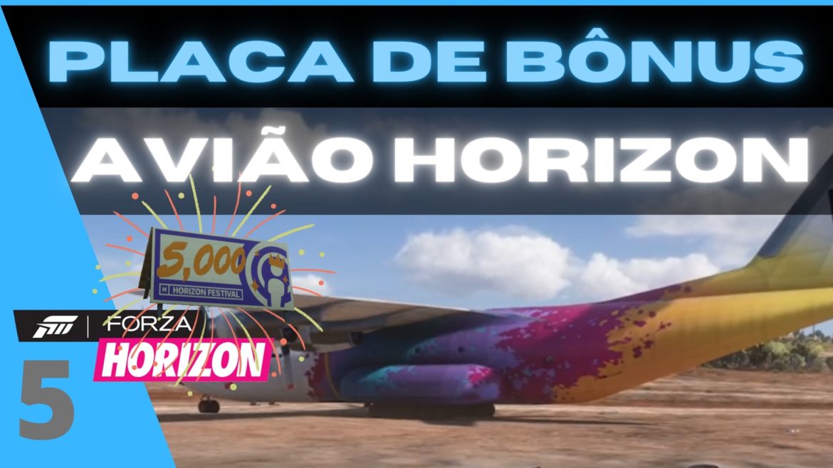 PLACA DE BÔNUS NO AVIÃO HORIZON
